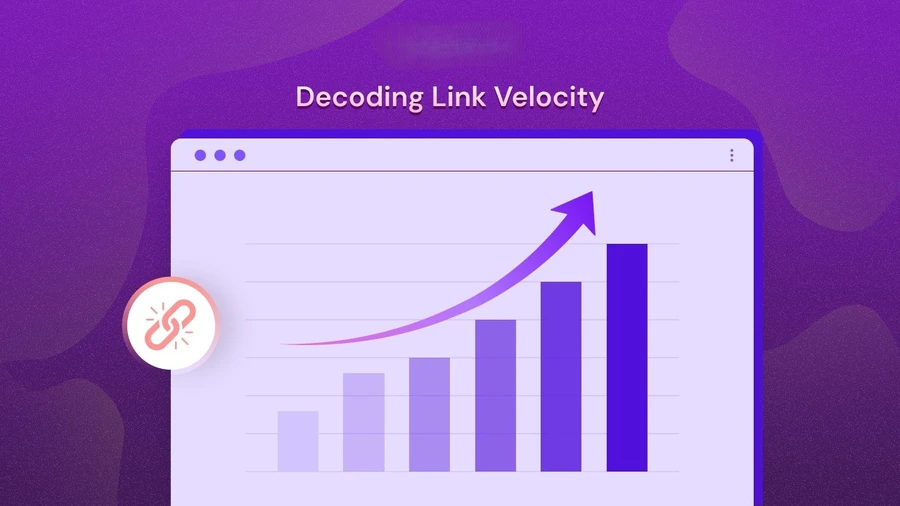 There are some tools that help you check for link velocity more easily